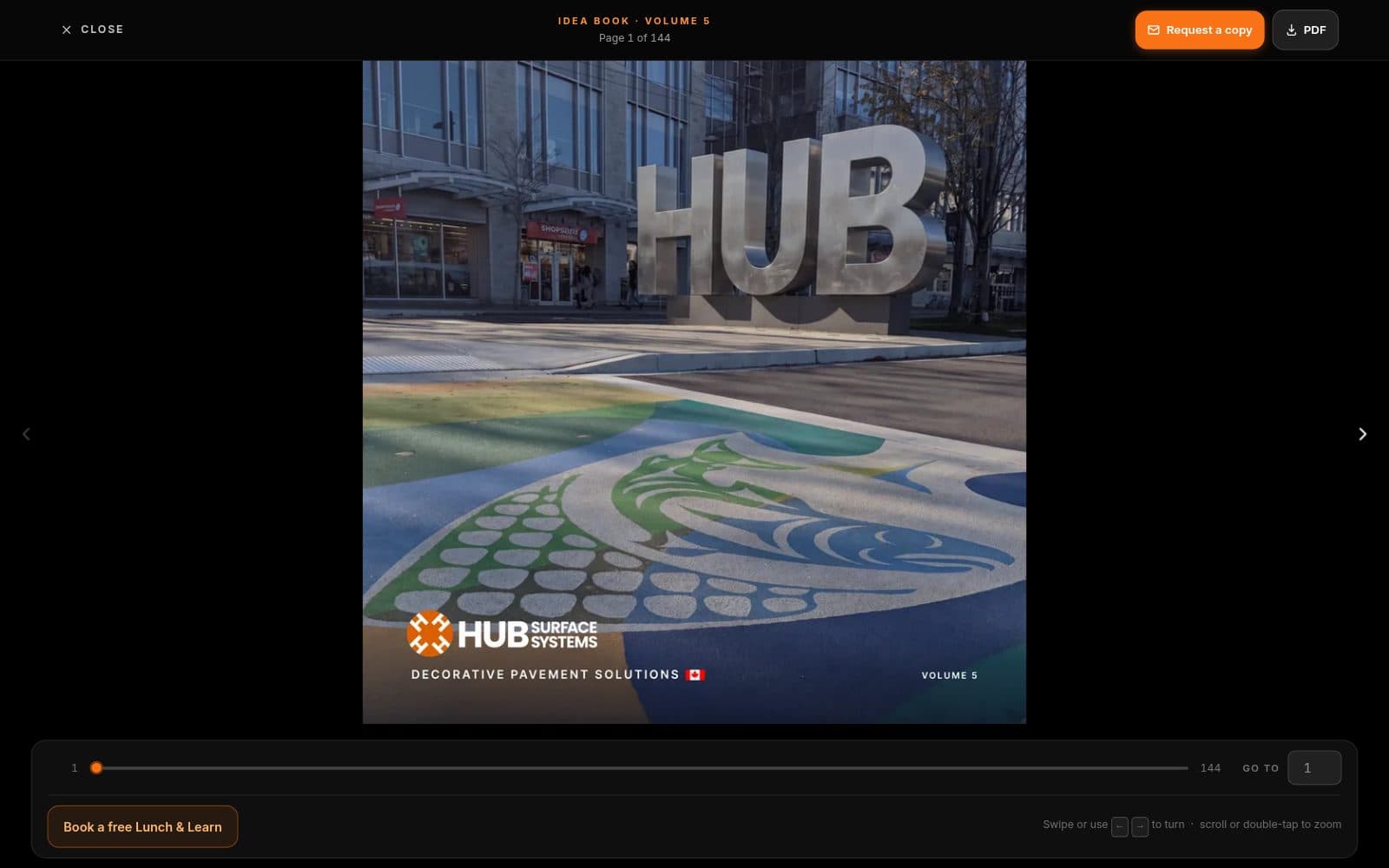 hubss.com — the catalogue page